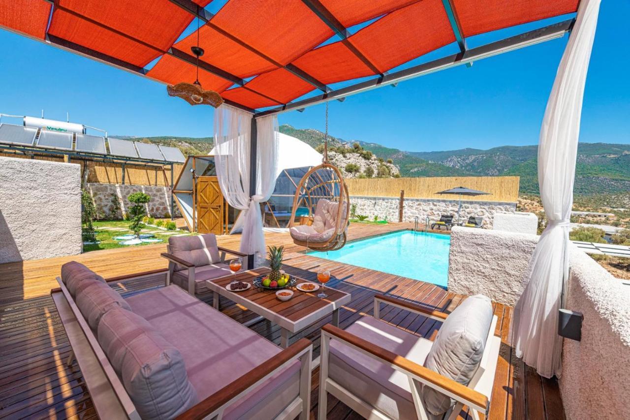 كاس Kalkan Dome Suites & Deluxe Hotel المظهر الخارجي الصورة