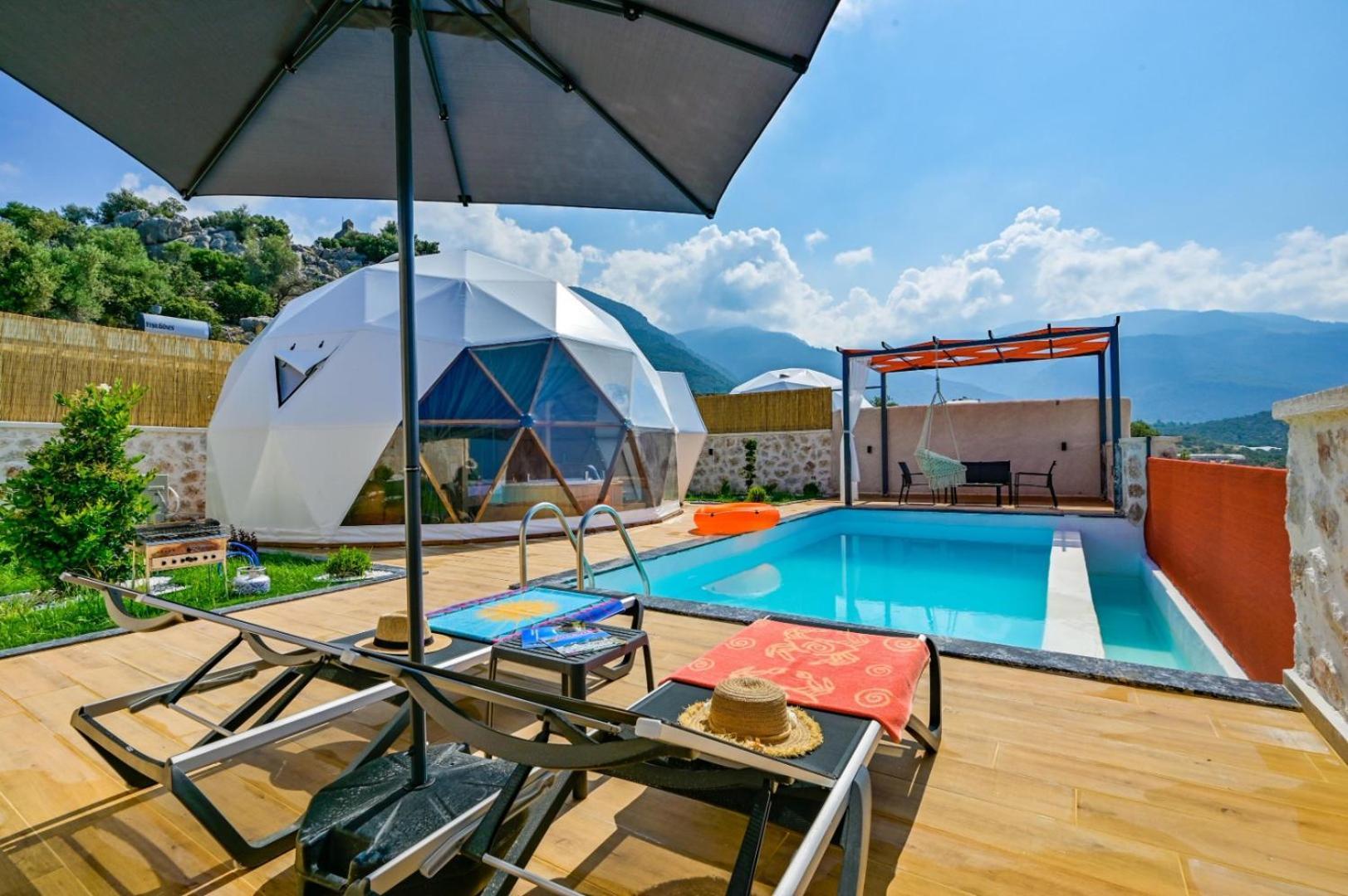 كاس Kalkan Dome Suites & Deluxe Hotel المظهر الخارجي الصورة