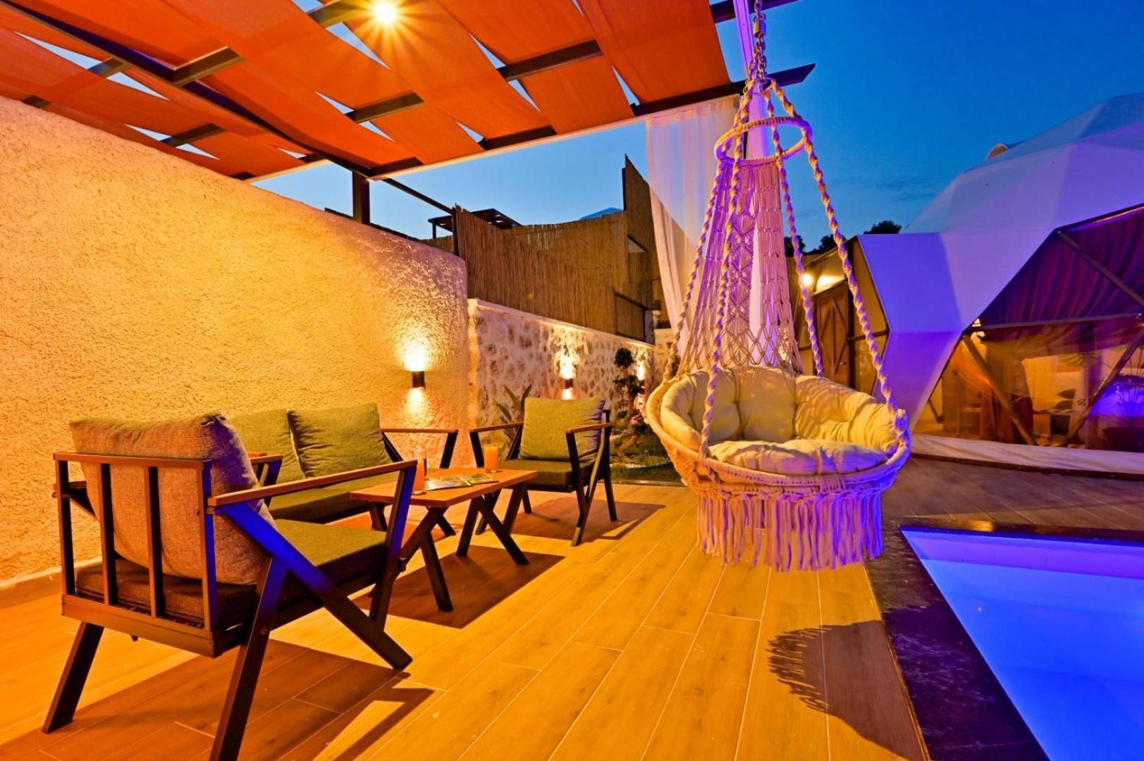 كاس Kalkan Dome Suites & Deluxe Hotel المظهر الخارجي الصورة
